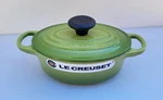 Le Creuset Oval Dutch Oven #17 Signature - 1QT Palm Nib. Fixed Price $225.00.