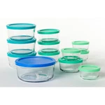 Anchor Hocking 24PC Glass Snugfit Food Storage Container Set: Oven & Freezer. Fixed Price $34.29.