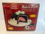 Nib: Vintage Betty Crocker Bake-n-fill 4-PIECE Baking Set Cake Pan Dome Mold. Fixed Price $39.99.