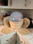 Temp-tations 13 Piece Melamine Entertaining Set Old World Complete Temptations. Fixed Price $34.47.