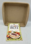 Vintage Pampered Chef Square Baker #1490 With Cookbook. Fixed Price $27.99.
