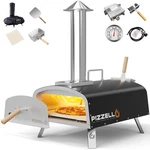 Pizzello 16 Outdoor Pizza Oven Propane And Wood Fired Stainless Steel. Fixed Price $403.47.