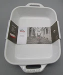 Staub White Rectangular Gratin Dish 7.5" X 6" 1.05 Quart. Fixed Price $24.95.