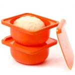 Loftern Pizza Dough Proofing Containers With Lids - Silicone 500 Ml, Red. Fixed Price $34.02.