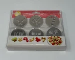 New - Wilton Cookie Press Discs Set Of 6 Christmas Shapes. Fixed Price $19.00.