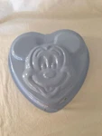 Mickey Mouse Head Heart Shape Baking Pan Mold Non Stick Disney Gray. Fixed Price $11.17.