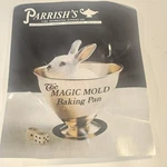 Parrish Magic Mold Baking Pan Aluminum Illusion Cake Complete W/ Base. Fixed Price $69.99.