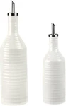 Portmeirion Sophie Conran Porcelain Oil And Vinegar Drizzler Set - White. Fixed Price $51.00.