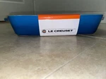 Creuset Rectangular Baking Dish, Marseille Blue 10" X 7" (18 By 26 Cm). Fixed Price $31.95.