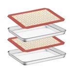 Baking With Silicone Set Of 4 2 Sheets + , De... Fast Usa Ship. Fixed Price $31.47.