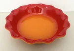 Le Creuset Heritage Fluted Pie Dish Flame Orange 9" 1.3QT - New Without Box. Fixed Price $74.99.