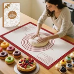 Silicone Baking Mat, Non Stick Pastry Sheet For Dough 26L X 16W, Red. Fixed Price $18.99.