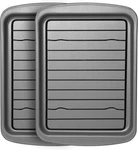 Ovenstuff Set Of Two Nonstick Mini Cookie Pan W/ Rack 8.5" X 6.5" Gray. Fixed Price $13.69.