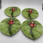 Temptations By Tara 4 Presentable Ovenware Figural Fruit 8" Plates. Fixed Price $19.95.