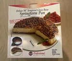 Norpro Professional Essentials Deluxe 10" Tempered Glass Base Springform Pan Nib. Fixed Price $10.00.