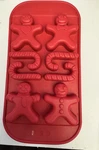 Mastrad Paris Silicone Flexable Baking Molds Christmas Gingerbread Candy Cane. Fixed Price $9.99.