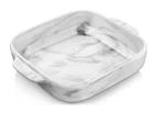 Malacasa 1.7 Qt. Square Porcelain Baking Dish With Handles Marble Grey Bakeware. Fixed Price $25.00.