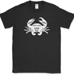 Crab Meat Cuts Butcher T-shirt Funny Bbq Grilling Sea Food Legs Tee. Fixed Price $14.98.