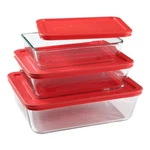 Pyrex Easy Grab Bake & Store Glass Storage Value Pack, 6-PIECE. Fixed Price $44.99.
