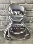 1982 Wilton Happy Birthday Cookie Monster Pressed Aluminum Cake Pan 502-3738. Fixed Price $9.99.