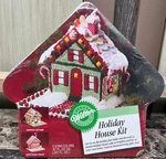 Wilton Holiday House Kit Cup Tin Pan Tray Set 2105-2282 Vintage Nos. Fixed Price $19.99.