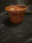 Williams Sonoma Monkey Bread Pan Mold 8" Diameter Brown Glazed Ceramic. Fixed Price $23.00.