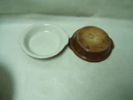 Hall Shirred Egg Dish #431 Brown Lot Of 2 Very Good 6" Diameter Vintage. Fixed Price $9.99.