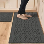 Cosy Homeer 2PCS Kitchen Rug Mats Set, Non-slip Machine Washable Polypropylene. Fixed Price $59.99.
