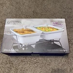 Godinger Stoneware Set Of Two Bakers Stand 1.2QT Each! New! See Photos!. Fixed Price $19.16.