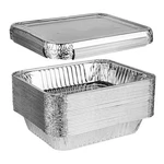 Disposable 9X13 Aluminum Foil Pans With Lids Half Size Deep Steam Table Bakeware. Fixed Price $45.79.