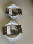 2 Staub Ceramics 13CM/ 5 Round Pie Dishes In White. Fixed Price $47.00.