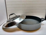 Anolon Meyer Anodized Non Stick Aluminum 14" Skillet 7 Qt Paella Pan Roaster Lid. Fixed Price $119.99.