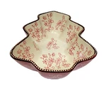 Temptations Floral Lace Red Tree Shape Casserole Baking Dish 1.5 Qt. 10". Fixed Price $26.99.