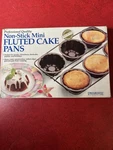 Progressive International Mini Fluted Cake Pan Non Stick Professional Makes 6 Cw. Fixed Price $11.99.
