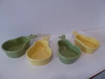 Chantal Pear Shaped 6.5 Baking Serving Cup Bowls (4) 93-PR12 (S3. Fixed Price $39.99.