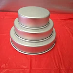 3-WILTON Round Cake Baking Pans Aluminum Wedding Tiered Bakery 6" 8" & 10". Fixed Price $24.95.