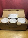 Set Of 6 New Open Box 8 Ounce Ramekins With Lids By Dowan Oven Ware. Fixed Price $8.49.