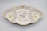 Irish Celtic Divided Dish W Blessing Shamrocks By Grasslands Road. Fixed Price $24.99.