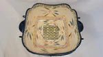 Ceramic Temptations Large Serving Bowl With Metal Wire Caddy 10 Inch Dish Read. Fixed Price $27.85.