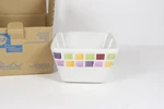 The Pampered Chef Simple Additions Small Square Patterned 7" Dish Bowl #2023. Fixed Price $17.99.