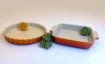 Le Creuset Heritage Stoneware Square & Fluted Flan Pie Tart Baking Dishes. Fixed Price $88.88.