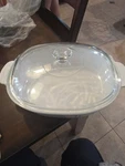 Vintage Corning Ware French White 4L Roaster Covered Casserole Dish F-14-B. Fixed Price $100.00.