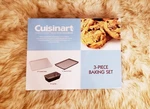 Cuisinart Chef's Classic Non-stick 3-PIECE Baking Set AMB3-15179P Sealed New. Fixed Price $45.00.