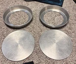 Vintage Mirro Aluminum Cake Pans Set 2 Removable Bottom 9X1.5 Made Usa. Fixed Price $18.00.