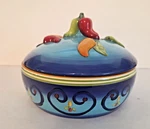Laurie Gates Santa Fe Chili Peppers Covered Casserole Dish. Fixed Price $29.97.