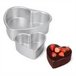 2 Pcs Heart Shaped Cake Pans 6 & 8 Inch Aluminum Baking Molds Party Kitchen. Fixed Price $29.24.