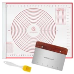Silicone Pastry Baking Mat With Measurements Extra Brush And Dough Scrape.... Fixed Price $35.76.