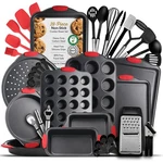Baking Pan Set, 39 Piece Premium Nonstick Bakeware Sets Bpa Free,.... Fixed Price $69.72.
