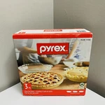Pyrex Glass Pie Plates 9.5 Inches 1.5 Oven Microwave Freezer Safe 3PK. Fixed Price $29.49.