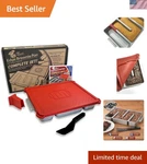 Baker's Brownie Pan Complete Set - 9X12 Nonstick Aluminum For Perfect Edges. Fixed Price $167.99.